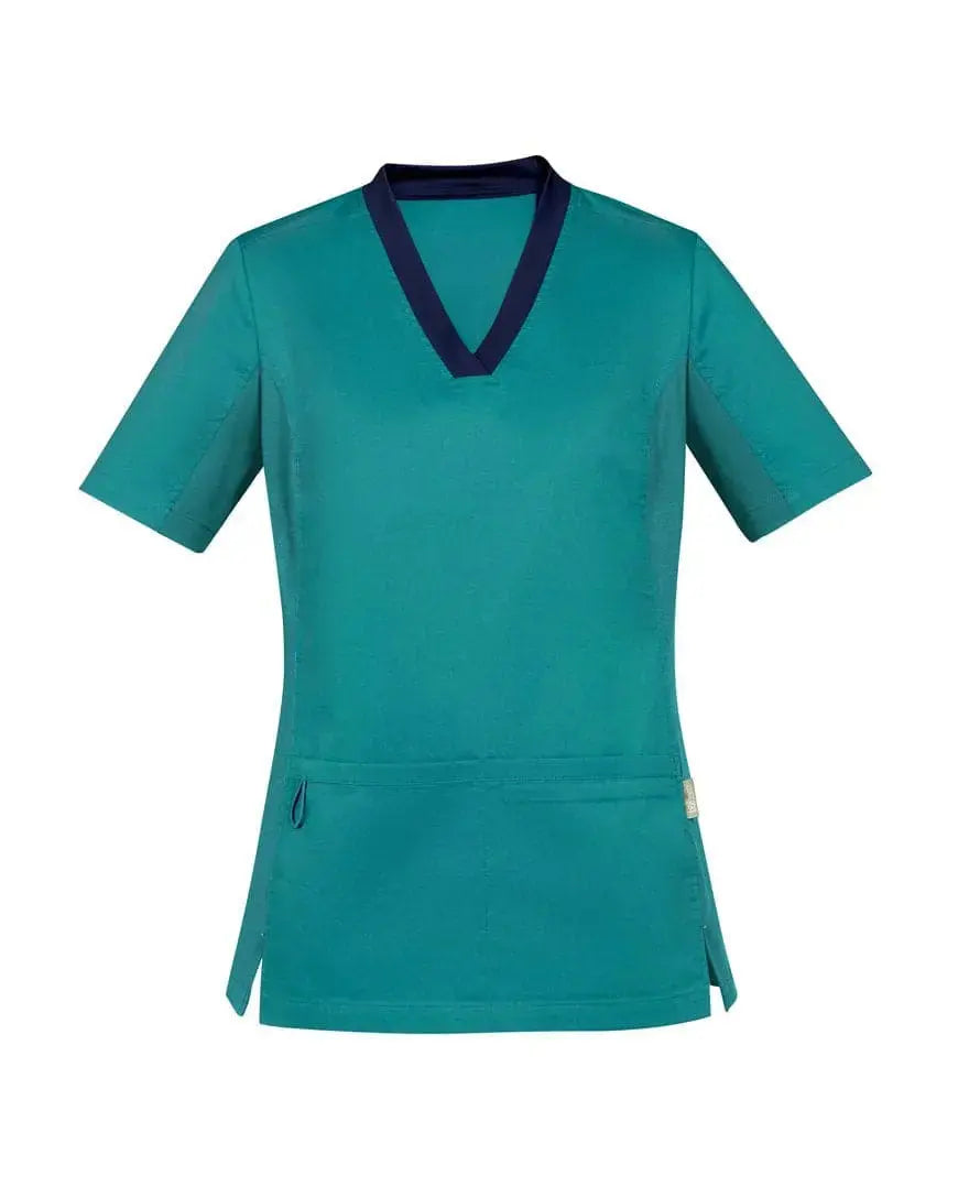 Biz Care Riley Womens V-Neck Scrub Top CST043LS - Simply Scrubs Australia